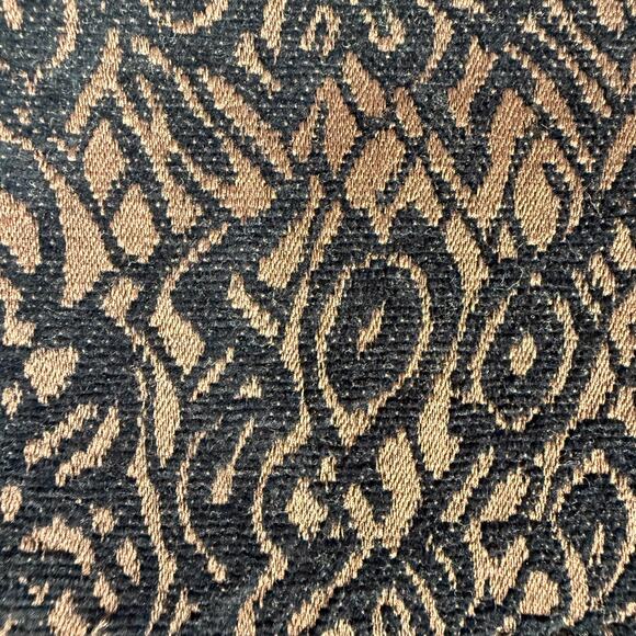 ROZ & ALI Sz L Velvet Burnout Witchcore Coat Black Bronze Gothic Dark Academia - Picture 11 of 11